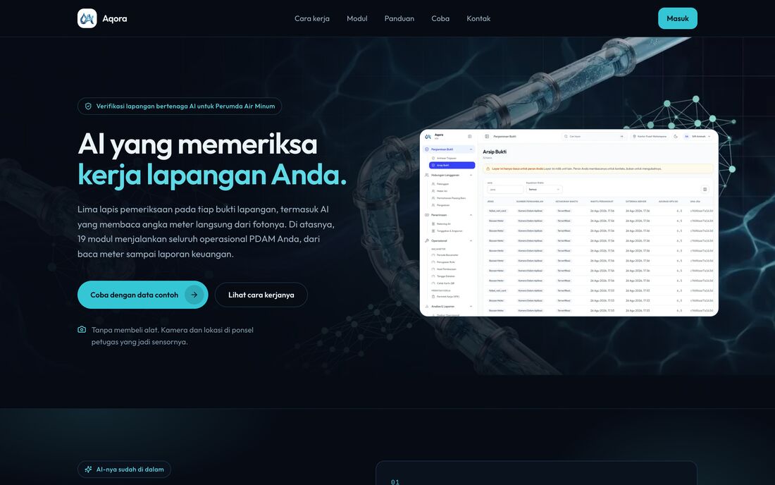 Aqora: AI-assisted field verification system