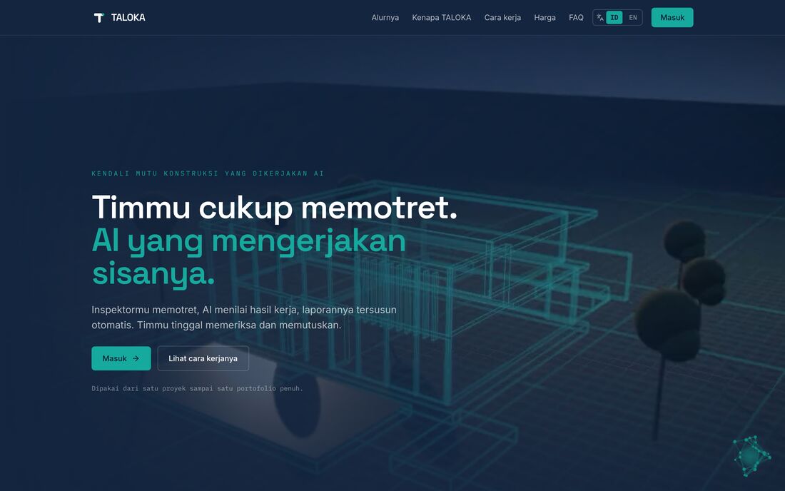 TALOKA: construction quality inspection from photos